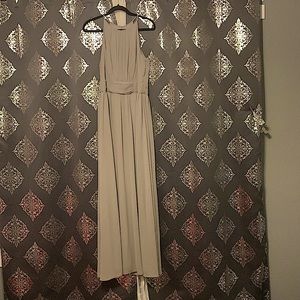 Grey David’s Bridal Long Prom/Bridesmaid Dress